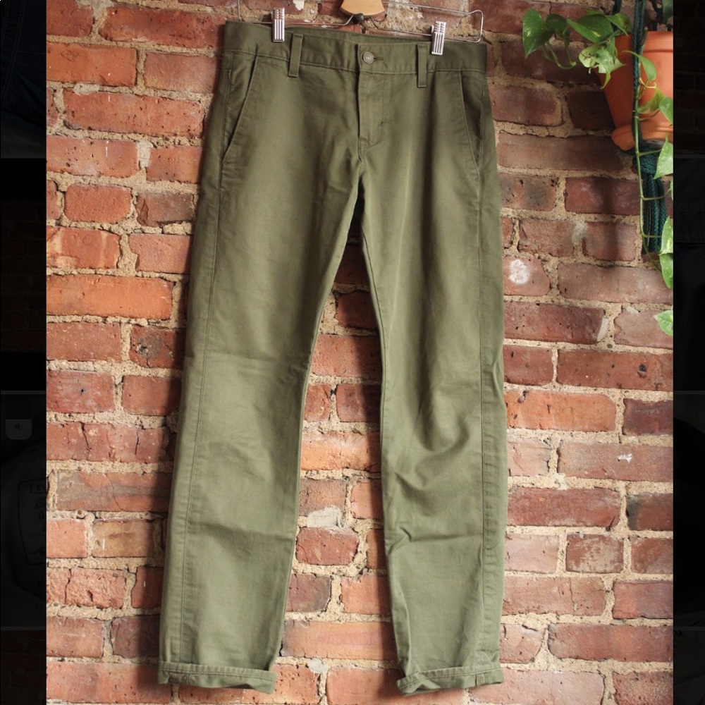 Levi's 511 Skinny Pants Green